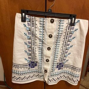 Beautiful blue and white skirt